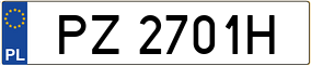 Trailer License Plate